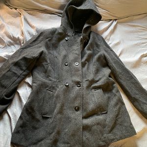 Hooded peacoat (unknown brand) size XL